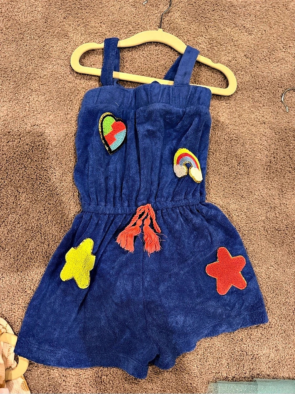 Truly me Girls Blue Romper Size 6 Like New
